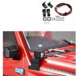 14255 [] Bracket LED Spotlight For 1/10 RC Crawler Car Traxxas TRX4 Defender TRX6 G63 AXIAL SCX10 III JEEP
