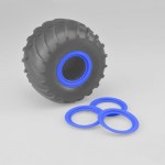 [jconcepts] Tribute Wheel Mock Beadlock Rings-glue-on(4pc)Blue