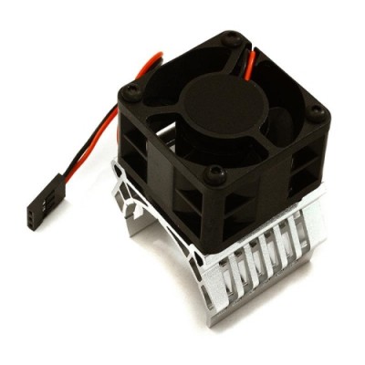 �˾���ũ C28599SILVER [INTEGY] 36mm Motor Heatsink 40x40mm Cooling Fan 16k rpm for 1/10 TR-MT10E & TRX-4 C28599SILVER