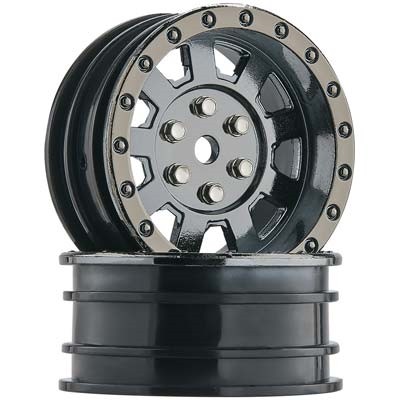 [˾ũ] DTXC3856 [DURATRAX] Duratrax Crawler Wheel 1.9 Black Chrome (2) ũ︵/Ʈ̾ 