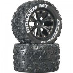 [DURATRAX] Duratrax Sidearm MT 2.8 Mounted 1/2 Offset C2 Blk (2)
