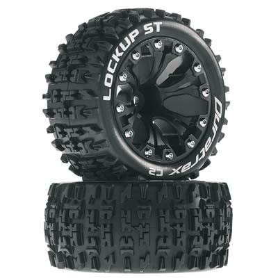[˾ũ] DTXC3568 [DURATRAX] Duratrax Lockup ST 2.8 Mounted Offset Black (2)