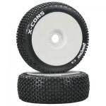 [DURATRAX] Duratrax 1/8 X-Cons Buggy Tire C3 Mounted White (2)