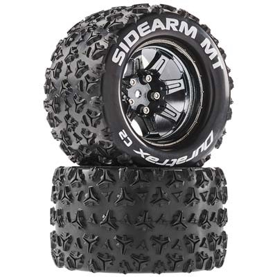 [˾ũ] DTXC5255 [DURATRAX] Duratrax Sidearm MT 2.8 Mounted Blck Chrome 14mm Hex(2)