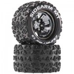[DURATRAX] Duratrax Sidearm MT 2.8 Mounted Blck Chrome 14mm Hex(2)