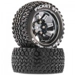 [DURATRAX] Duratrax Picket ST 2.8 Mounted Black Chrome 14mm Hex (2