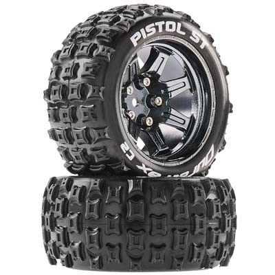 [˾ũ] DTXC5205 [DURATRAX] Duratrax Pistol ST 2.8 Mounted Black Chrome 14mm Hex (2