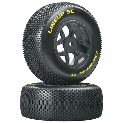 [˾ũ] DTXC3683 [DURATRAX] Duratrax 1/10 Lineup SC Tire C2 Mounted SCTE 4x4 (2)