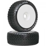 [DURATRAX] Duratrax 1/8 Equalizer Buggy Tire C2 Mounted White (2)