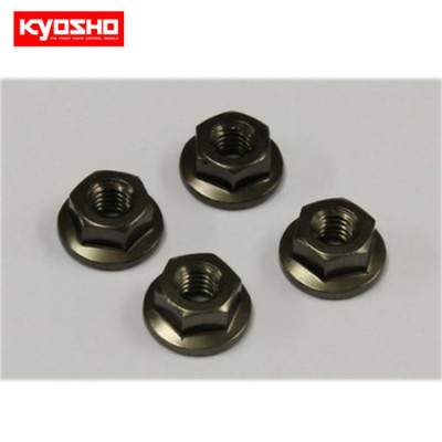 �˾���ũ KY1-N4045FA-GM [KYOSHO] Nut(M4x4.5)Flanged (Aluminum/Gunmetal/4p