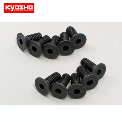 �˾���ũ KY1-S34010H [KYOSHO] Flat Head Screw(Hex/M4x10/10pcs)