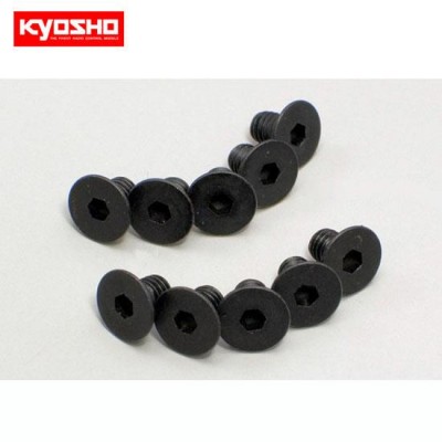�˾���ũ KY1-S34006H [KYOSHO] Flat Head Screw(Hex/M4x6/10pcs)