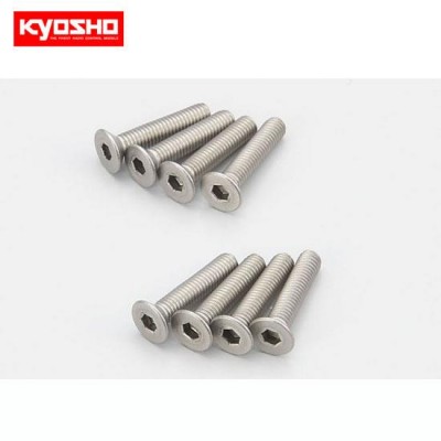 �˾���ũ KY1-S33015HT [KYOSHO] Flat Head Screw(Hex/Titanium/M3x15/8pcs)