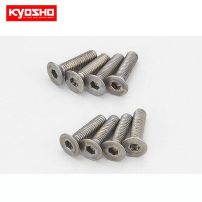 �˾���ũ KY1-S33012HT [KYOSHO] Flat Head Screw(Hex/Titanium/M3x12/8pcs)