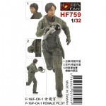 [AFV CLUB] BFHF759 1/32 F-16/F-CK-1 FEMALE PILOT-1 Figure