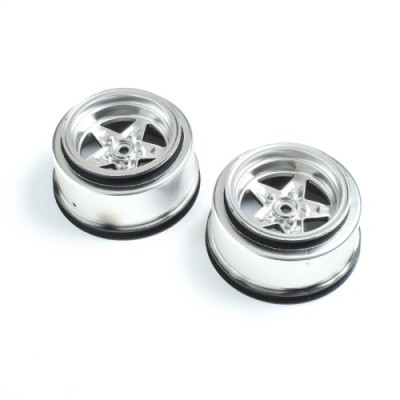�˾���ũ LOS43048 [TEAM LOSI] Rear Wheel, Satin Chrome (2): 22S Drag