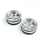 [TEAM LOSI] Front Wheel, Chrome (2): 22S Drag