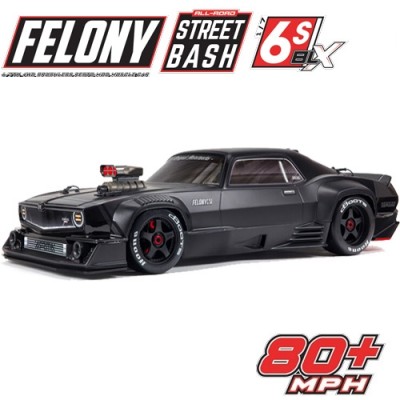 [˾ũ] ARA7617V2T1 [ARRMA] Ƹ 1/7 δ 6 BLX 귯 ƮƮ ÷ε ӽī RTR (Black / , ͸ ʿ)