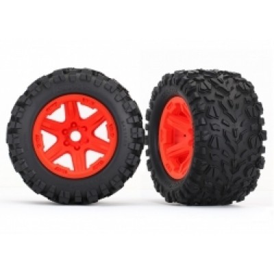 [˾ũ] AX8672A [Traxxas] AX8672A Assembled Orange Wheels,Pre-Glued