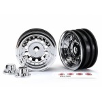 [Traxxas] AX8175 WHEELS, 1.9, CHROME (2)/ CENTER CAPS