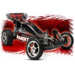 [Traxxas] ��� ������ ���� 2�� Bandit 1/10 Extreme Sport buggy (Black / RTR) - ������, ������, ���͸� ��� ����