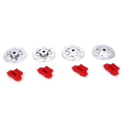 [˾ũ] LOS232067 [TEAM LOSI] Wheel Hex Brake Rotor & Caliper FR RR Set V100