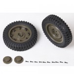 [ROC HOBBY] 1:6 1941 MB SCALER REAR WHEELS ASSEMBLY (1 Pair)