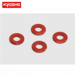 [KYOSHO] Aluminum Color (3x6.5x0.75mm/Red/4pcs)