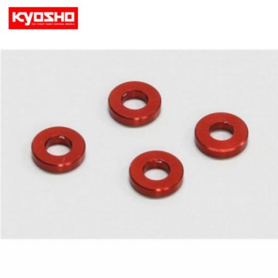�˾���ũ KY97042-15R [KYOSHO] Aluminum Color (3x6.5x1.5mm/Red/4pcs)