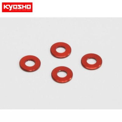 �˾���ũ KY97041-05R [KYOSHO] Aluminum Color (3x6x0.5mm/Red/4pcs)