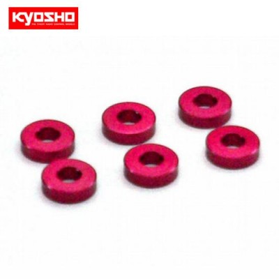 �˾���ũ KYW0144R [KYOSHO] Aluminum Color (3x7x2/Red/6pcs)