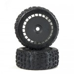 [ARRMA] ARA550097 DBOOTS KATAR T BELTED 6S TIRE SET GLUED (BLACK) (2PCS)