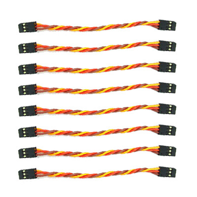 [˾ũ]  Male to Male BEC Connector (3P/10cm/8pcs) - O/R/B