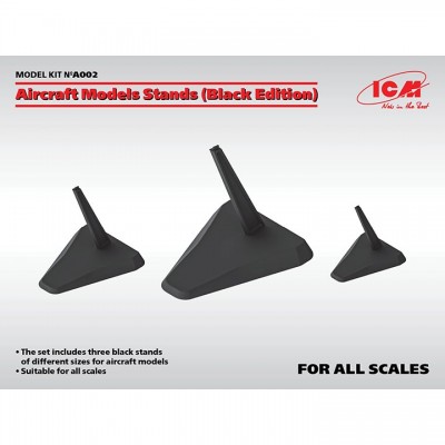 [�˾���ũ] BICMA002 [ICM] BICMA002 Aircraft Models Stands - Black Edition