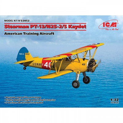 [˾ũ] BICM32052 [ICM] BICM32052 1/32 Stearman PT-13/N2S-2/5 Kaydet