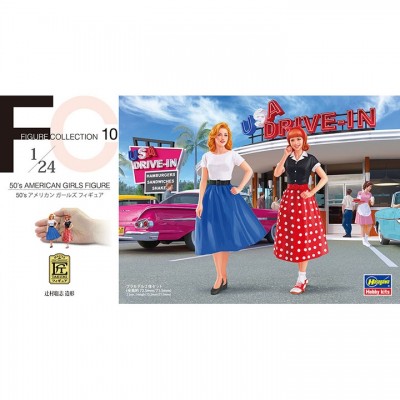 [�˾���ũ] BH29110 [Hasegawa] BH29110 1/24 FC10 50s American Girls Figure - Set of 2