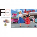 [Hasegawa] BH29110 1/24 FC10 50s American Girls Figure - Set of 2