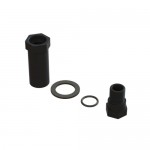 [ARRMA] ARA340187 Aluminum Servo Saver Hub Set Black