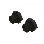 [ARRMA] ARA311067 Aluminum Wheel Hex 17mm - 14.6mm Thick, Black (2)