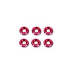 [TR] Metal Frame Washer Set (M2.5/RED/6pcs)