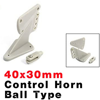 [�˾���ũ]  Control Horn Ball Type with Clevis 40x30mm 2pcs