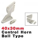 Control Horn Ball Type with Clevis 40x30mm 2pcs
