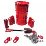 16445 [Ŭ ʼǼ縮 Ʈ]SCX10 Wooden Tank Tank Spade Fire Extinguisher TRX4 Ornamental Oil Tank Moodpiece