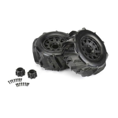 [˾ũ] PRO1019210 [PROLINE-RACING] 10192-10 Dumont 3.8 Paddle Mounted Front/Rear Raid Tires, Black 17mm (2)