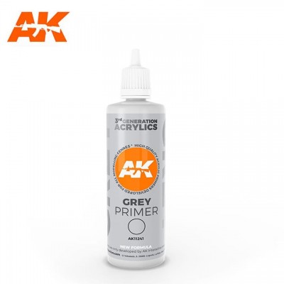 [˾ũ] CAK11241 [AK interactive] [100ml] CAK11241 Grey Primer 100 ml 3rd Generation