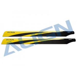 [ALIGN] 650 Carbon Fiber Blades - Yellow