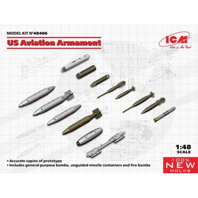 [�˾���ũ] BICM48406 [ICM] BICM48406 1/48 US Aviation Armament