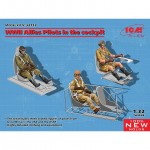 [ICM] BICM32112 1/32 WW II Allies Pilot - British,US,Soviet