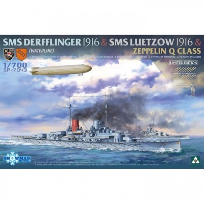 [˾ũ] BTSP-7043 [Takom] BTSP-7043 1/700 SMS Derfflig 1916 and SMS Luetzow 1916 And Zeppelin Q Class