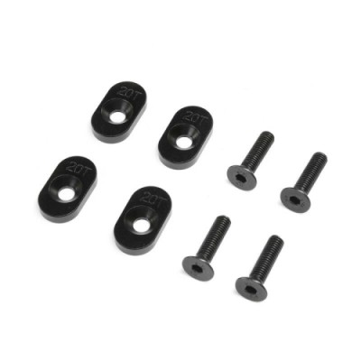 �˾���ũ LOS232138 [TEAM LOSI] Engine Mount Insert & Screws 20T, Black(4): DBXL 2.0